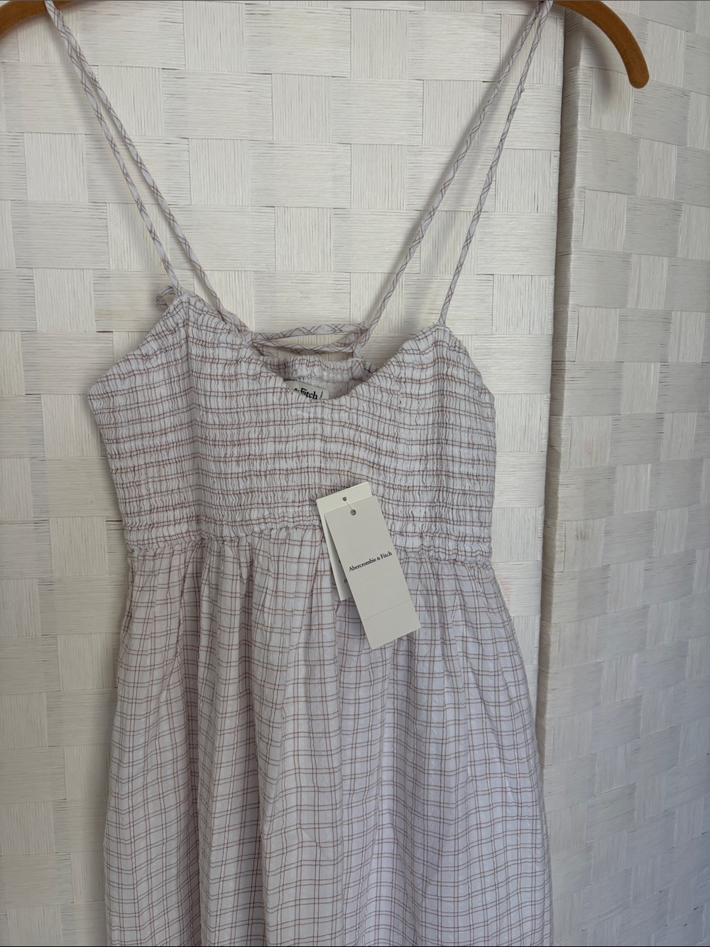 Abercrombie & Fitch White Smocked Dress Top - Picture 8 of 8